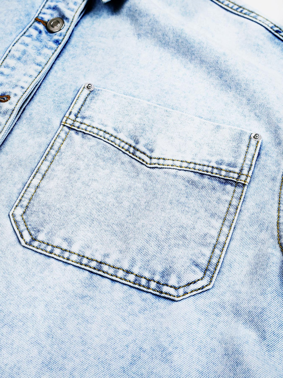 Oversized Short-Sleeve Denim Shirt/Jacket
