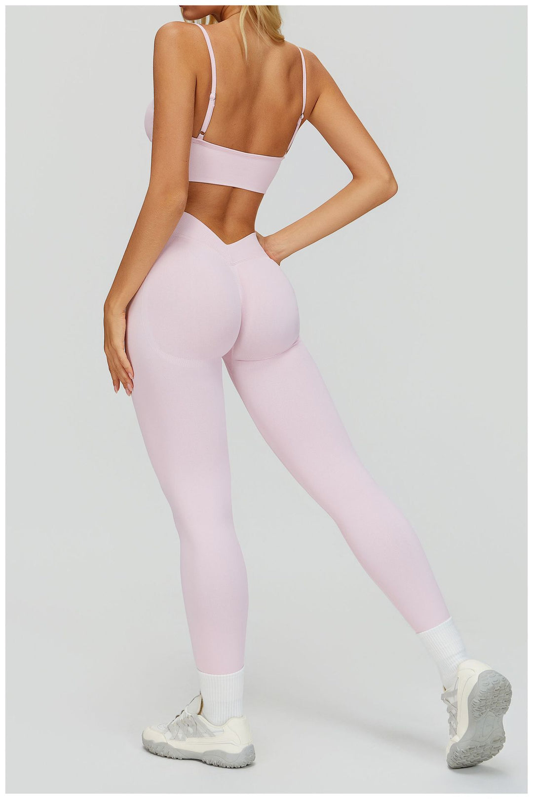 l'Héritage — Seamless Ribbed Active Set (Mauve)