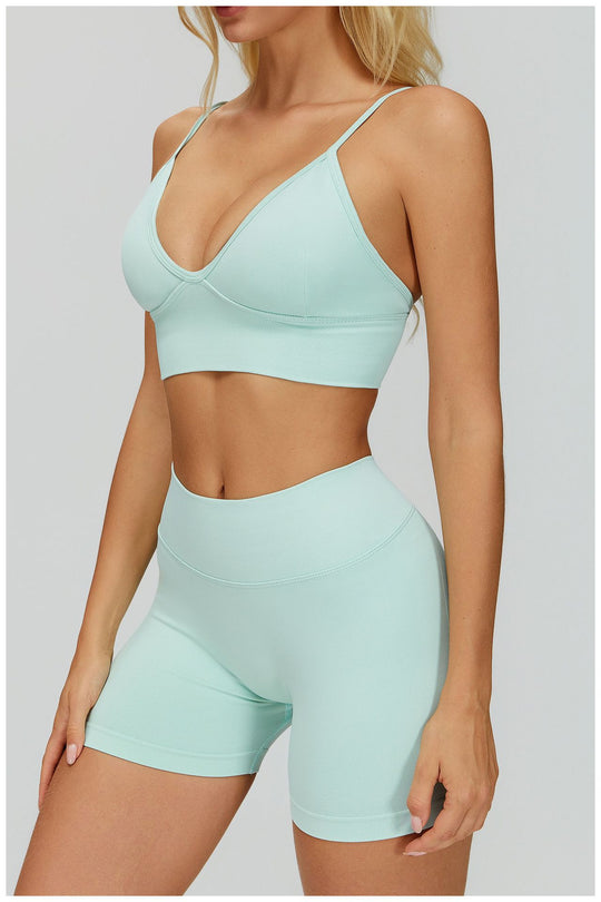 l'Héritage — Seamless Ribbed Active Set (Mauve)